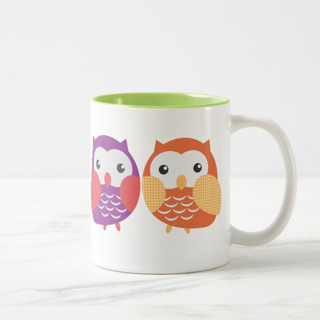 Colorful Owl Mug (Right)