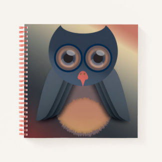 Colorful Owl Notebook