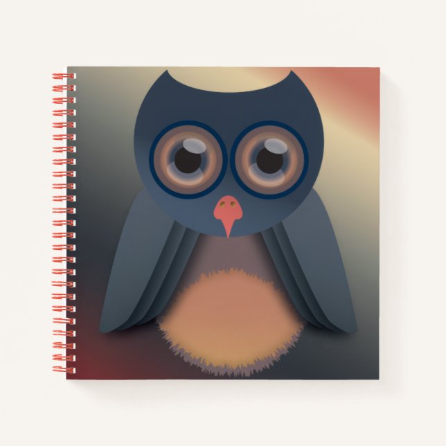 Colorful Owl Notebook (Front)