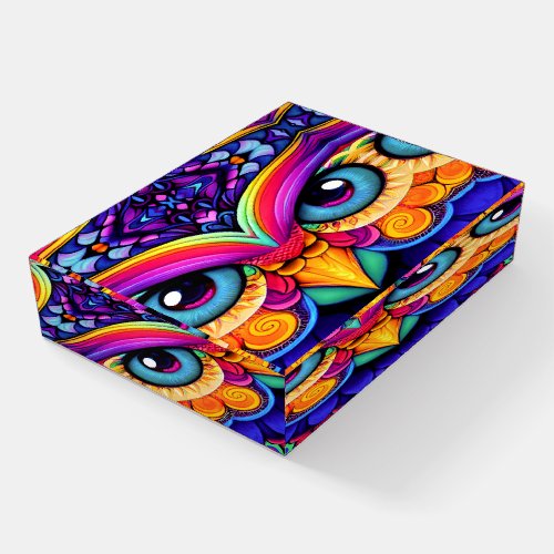 Colorful Owl Paperweight