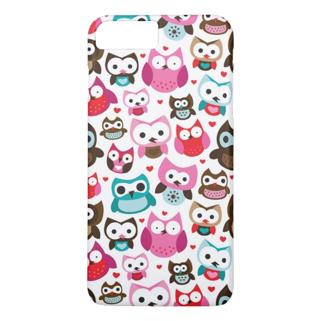 colorful owl pattern Case-Mate iPhone case (Back)