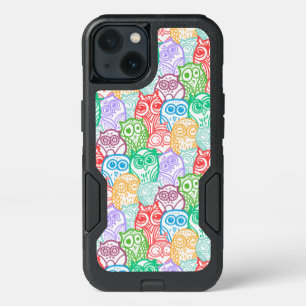 Colorful Owl Pattern iPhone 13 Case