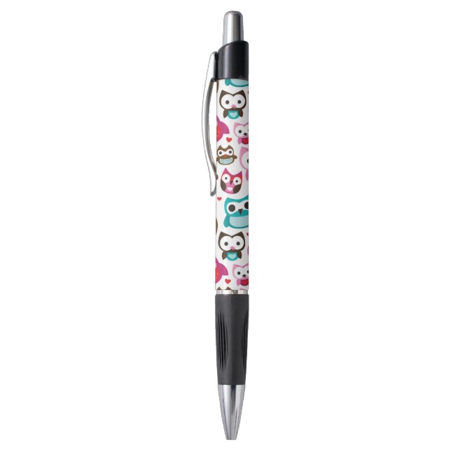colorful owl pattern pen (Top (Vertical))