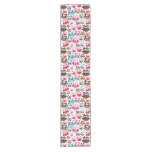 colorful owl pattern short table runner
