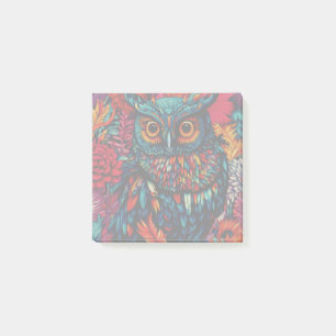 Colorful Owl Post-it Notes
