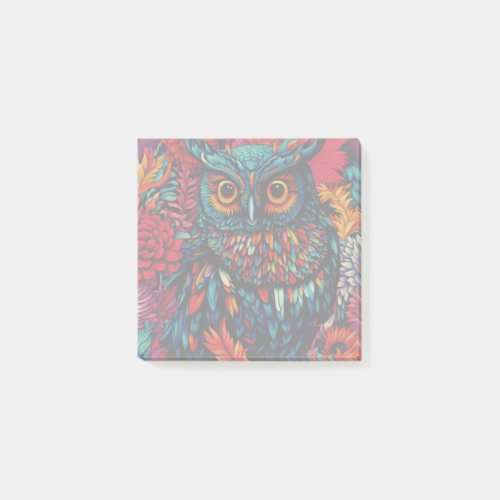 Colorful Owl  Post_it Notes