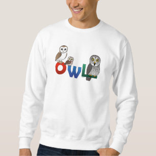 Colorful Owl Sweatshirt