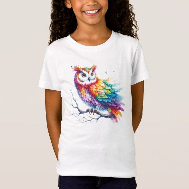 Colorful Owl T-Shirt (Front)