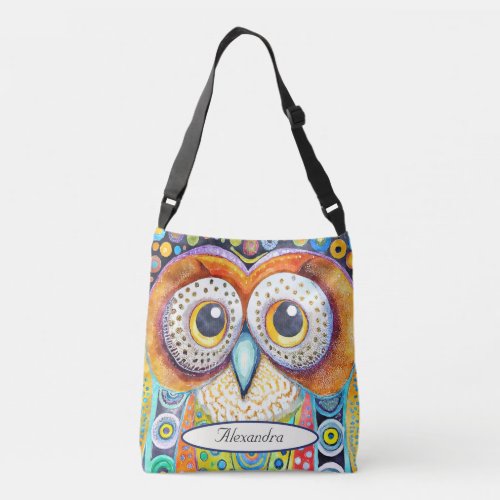 Colorful Owl Tote Bag