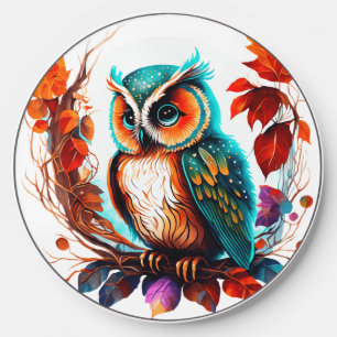 Colorful Owl Wireless Charger
