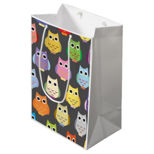 Colorful Owls Medium Gift Bag