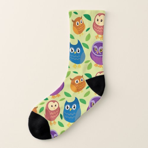 Colorful Owls Socks