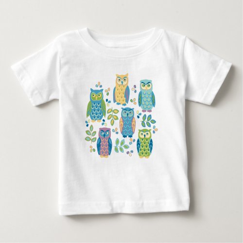 Colorful Owls Toddler T_Shirt