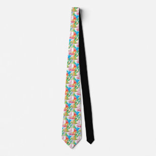 Colorful Paint Blotches and Splats Neck Tie