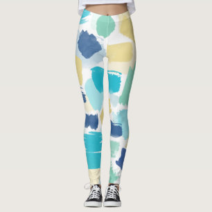 Colorful Paint Brush Strokes Leggings