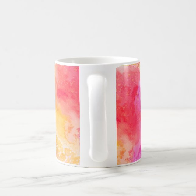 colorful paint coffee mug (Handle)