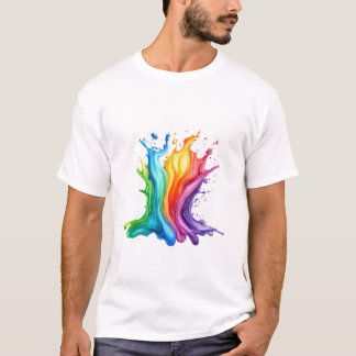 Colorful paint Concept Artistic Design T-Shirt