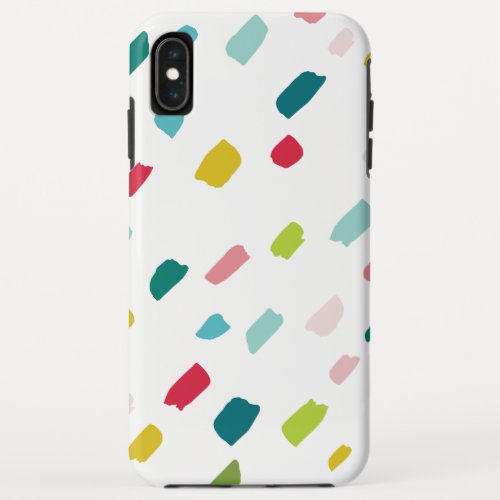 COLORFUL PAINT DABS creative fun bold bright iPhone XS Max Case