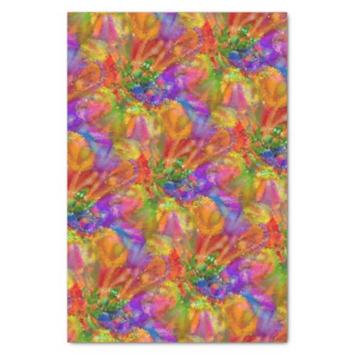 Colorful Paint Fun _ Abstract Splashes Crafting Tissue Paper