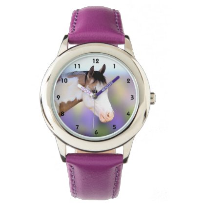 Colorful Paint Horse Kids Watch