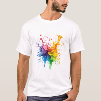 Colorful paint Inspired Gift Design T-Shirt