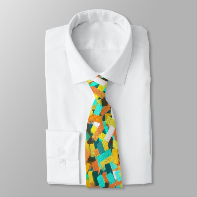 Colorful Paint Neck Tie (Tied)