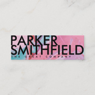 Colorful Paint Pour Mini Business Card