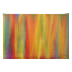 COLORFUL PAINT RAINBOW ART 8 PLACEMAT