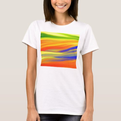 COLORFUL PAINT RAINBOW ART T_Shirt