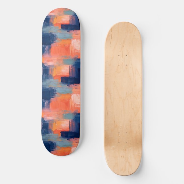 Colorful Paint Skateboard (Front)