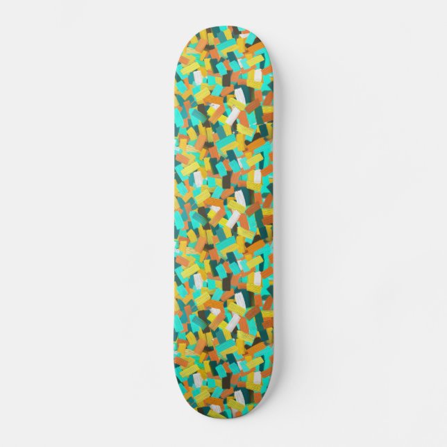 Colorful Paint Skateboard Deck (Front)
