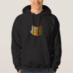 Colorful Paint Splash 80s Sunglasses Cat Premium Hoodie
