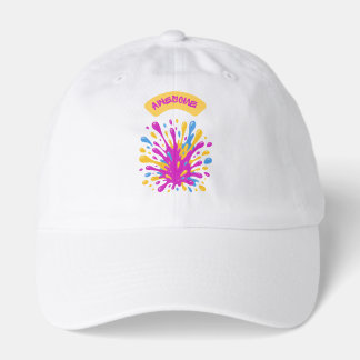 Colorful Paint Splash Awesome Hat
