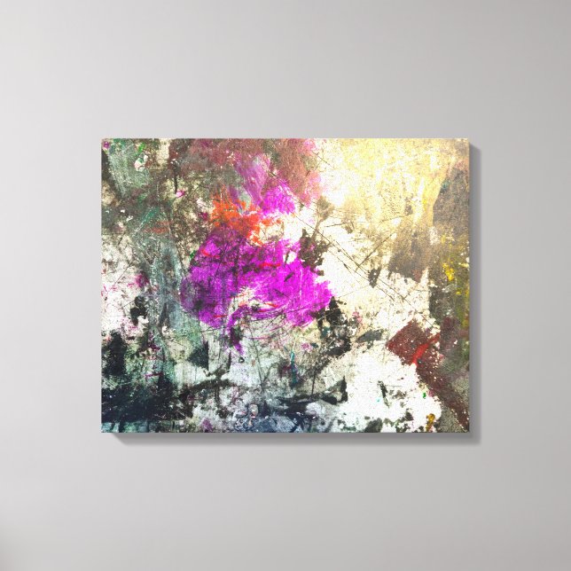 Colorful Paint Splash Cool Canvas Print (Front)