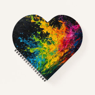 Colorful Paint Splash Notebook