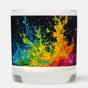 Colorful Paint Splash Scented Candle