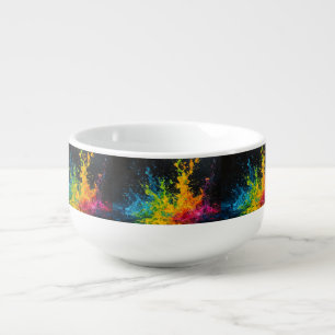 Colorful Paint Splash Soup Mug