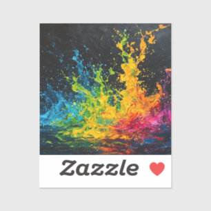 Colorful Paint Splash Sticker