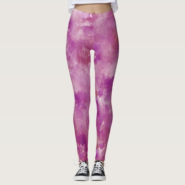 Colorful Paint Splatter #2 Leggings (Front)