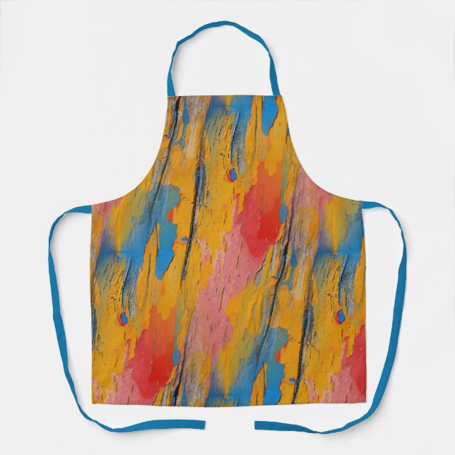 Colorful Paint Splatter Apron (Front)