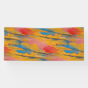 Colorful Paint Splatter Banner