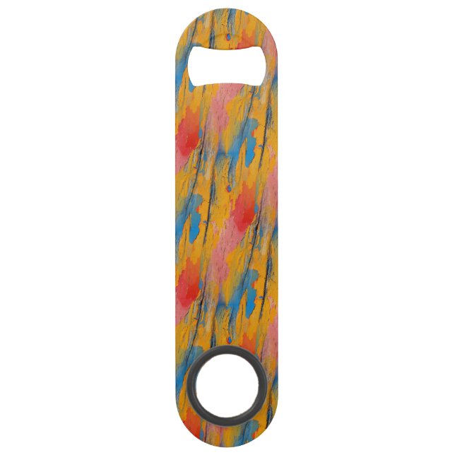 Colorful Paint Splatter Bar Key (Front)