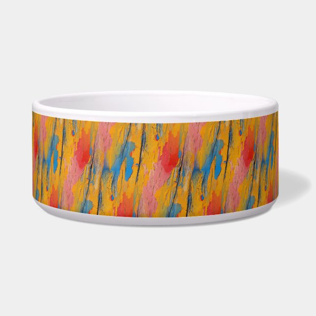 Colorful Paint Splatter Bowl (Front)