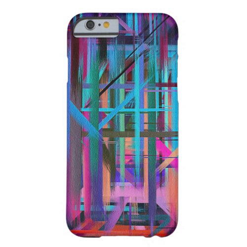 Colorful Paint Splatter Brush Stroke 10 Barely There iPhone 6 Case