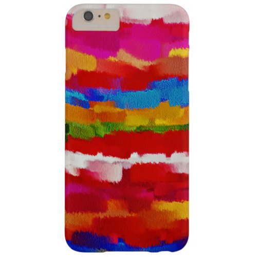 Colorful Paint Splatter Brush Stroke 2 Barely There iPhone 6 Plus Case