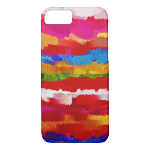 Colorful Paint Splatter Brush Stroke 2 iPhone 87 Case