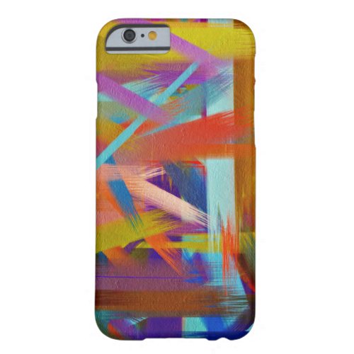 Colorful Paint Splatter Brush Stroke 3 Barely There iPhone 6 Case