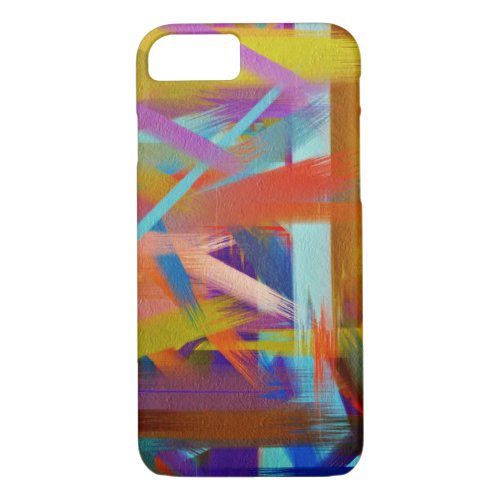 Colorful Paint Splatter Brush Stroke 3 iPhone 87 Case