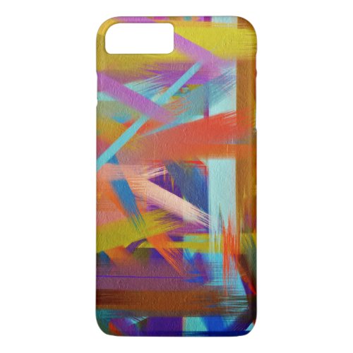 Colorful Paint Splatter Brush Stroke 3 iPhone 8 Plus7 Plus Case