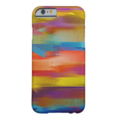 Colorful Paint Splatter Brush Stroke 4 Barely There iPhone 6 Case